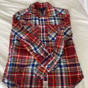 Polo Ralph Lauren boys size 10-12 plaid button down.